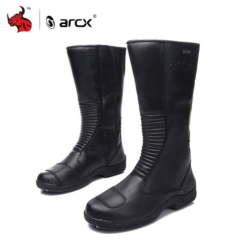 ARCX Motorcycle Boots Genuine Cow Leather