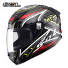 SOL ECE carbon fibre Full Face racing Helmet