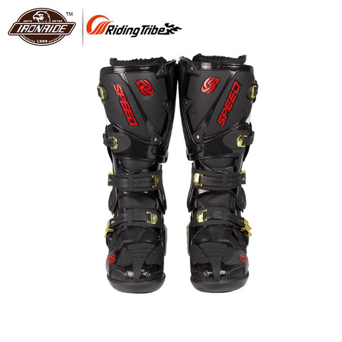 Riding Tribe Professional Motocross Off-road Racing Long Boots