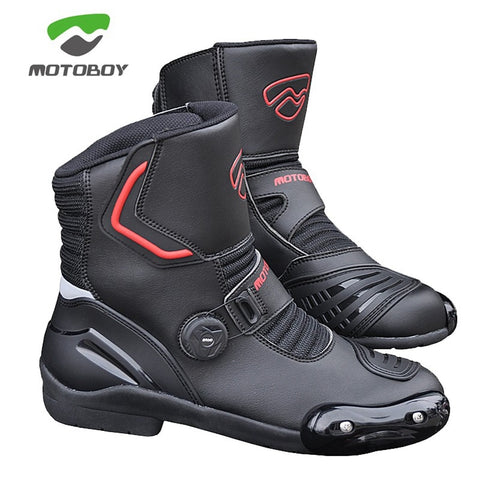 MOTOBOY Motorcycle Waterproof Racing Boots